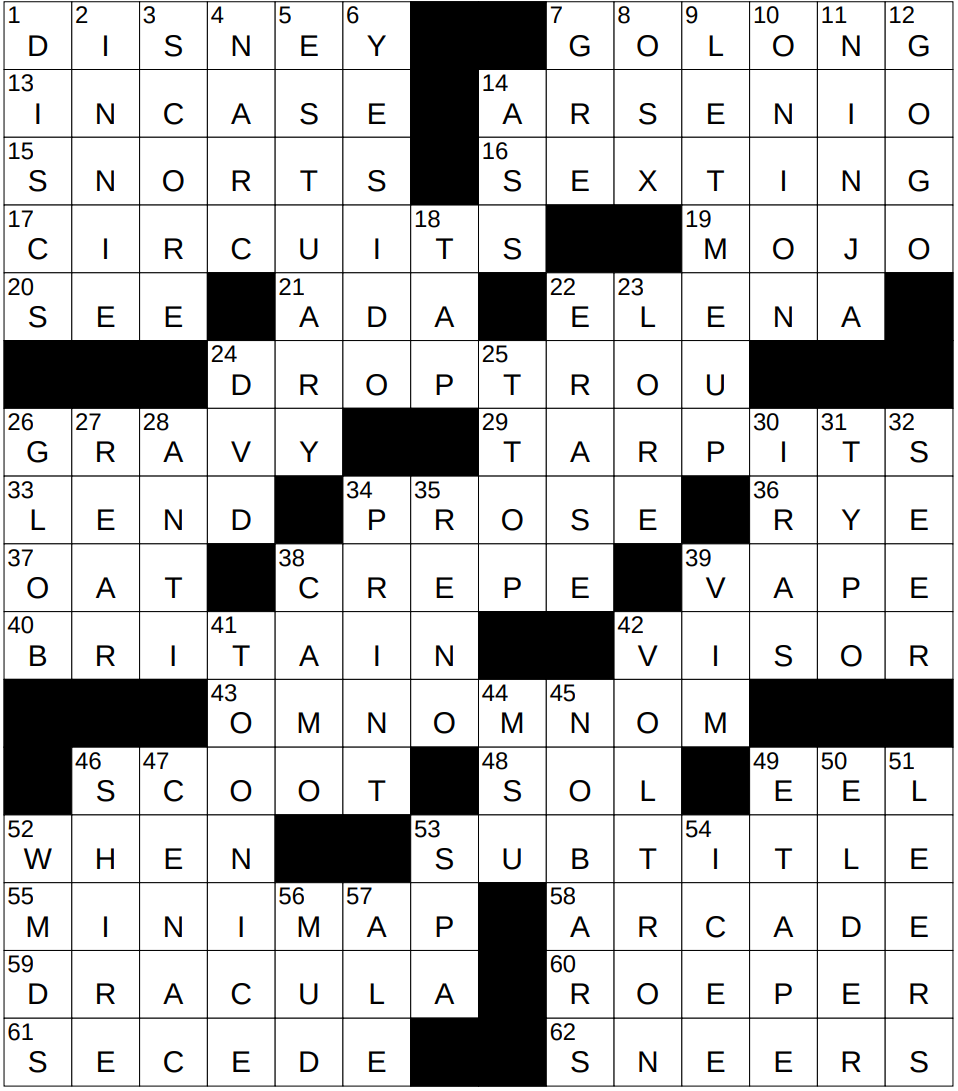comedian wyatt crossword