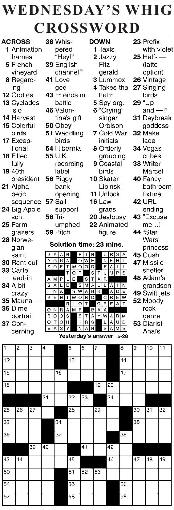 0528 Crossword Crosswords Cecildaily 0528 Crossword Crosswords Cecildaily