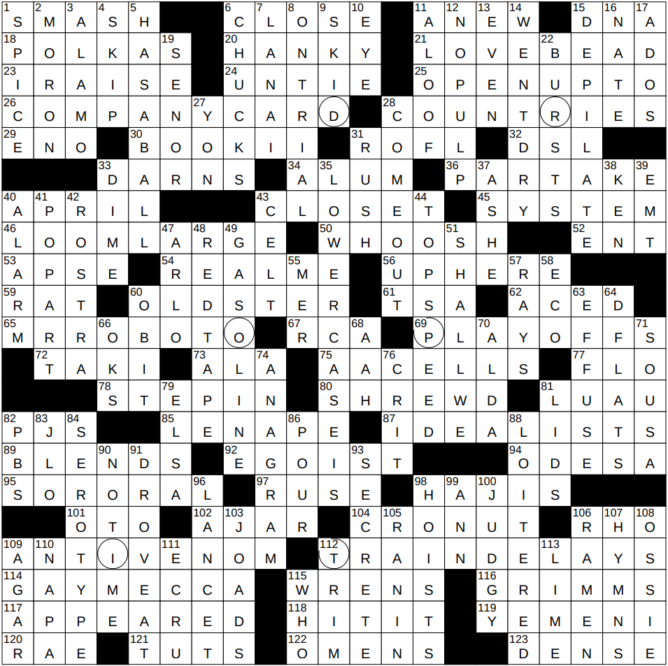 1019 25 NY Times Crossword 19 Oct 25 Sunday NYXCrossword