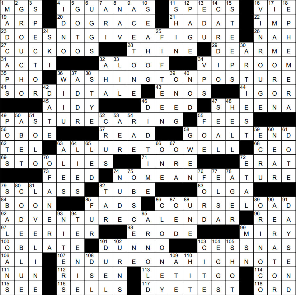 1022 23 NY Times Crossword 22 Oct 23 Sunday NYXCrossword