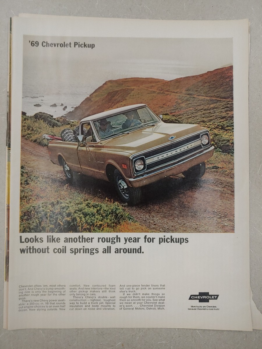 1968 69 VTG Original Magazine Ad CHEVROLET Truck Looks Like Another Rough Year EBay 1968 69 VTG Original Magazine Ad CHEVROLET Truck Looks Like Another Rough Year EBay