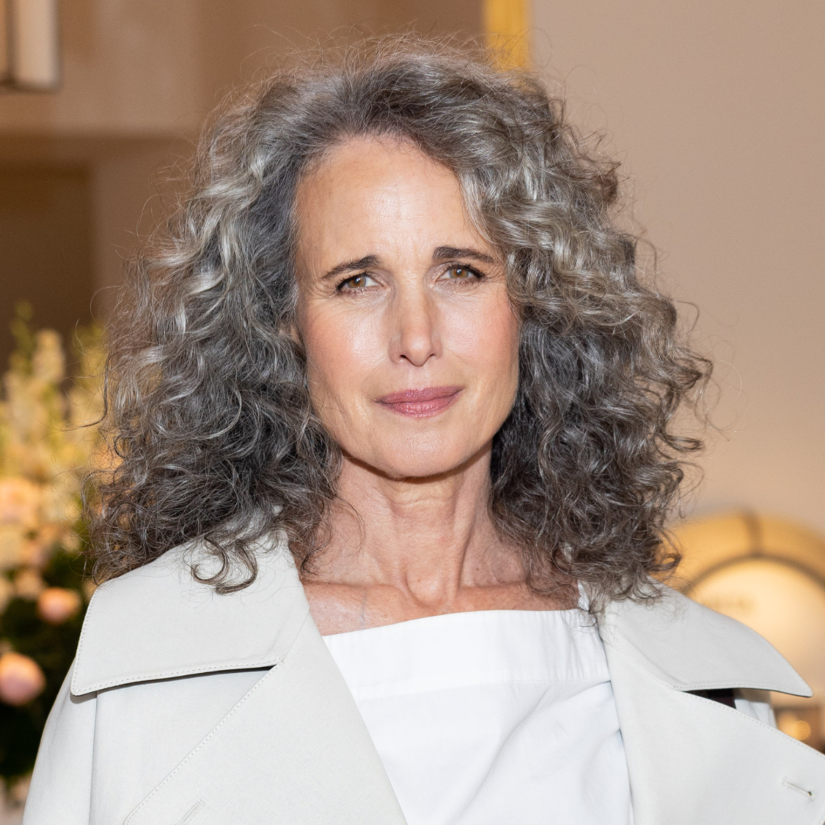 67 Year Old Andie MacDowell Silences Gray Hair Critic With One Perfect Line Parade