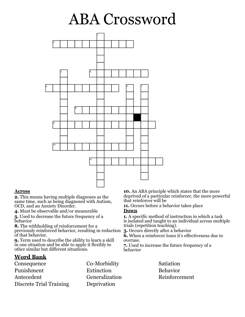 ABA Crossword WordMint