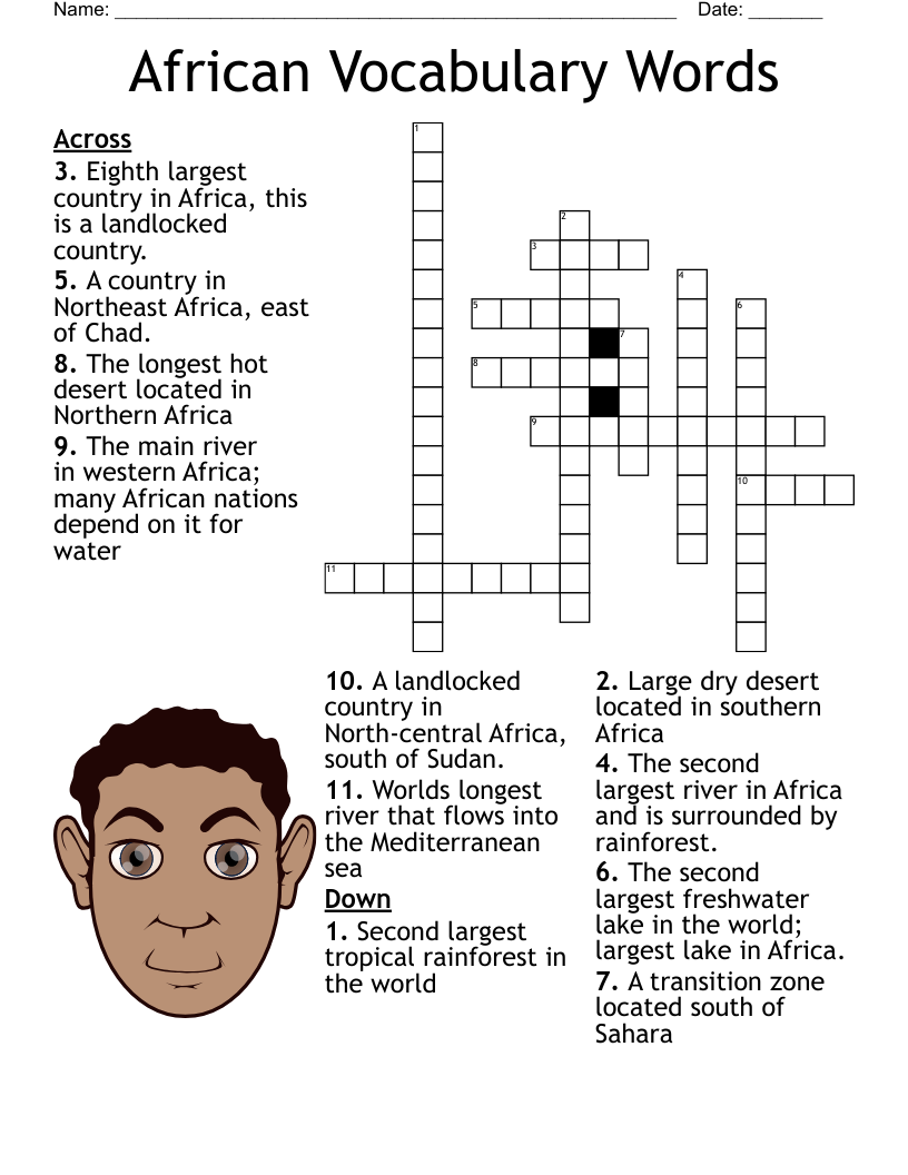 Africa Crossword WordMint Africa Crossword WordMint