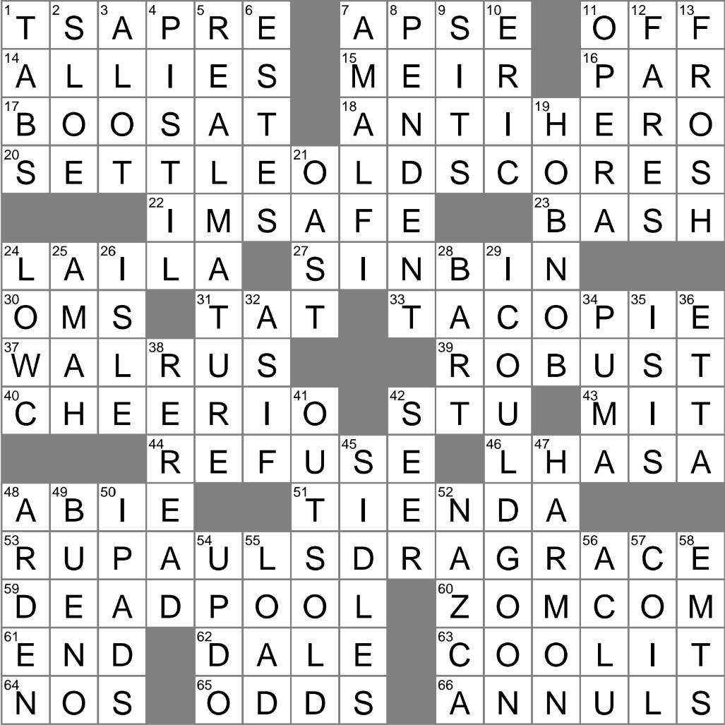 Ambulatory Access Crossword Clue Archives LAXCrossword