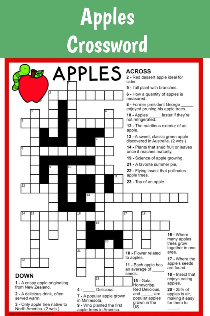 Apples Crossword Apples Crossword