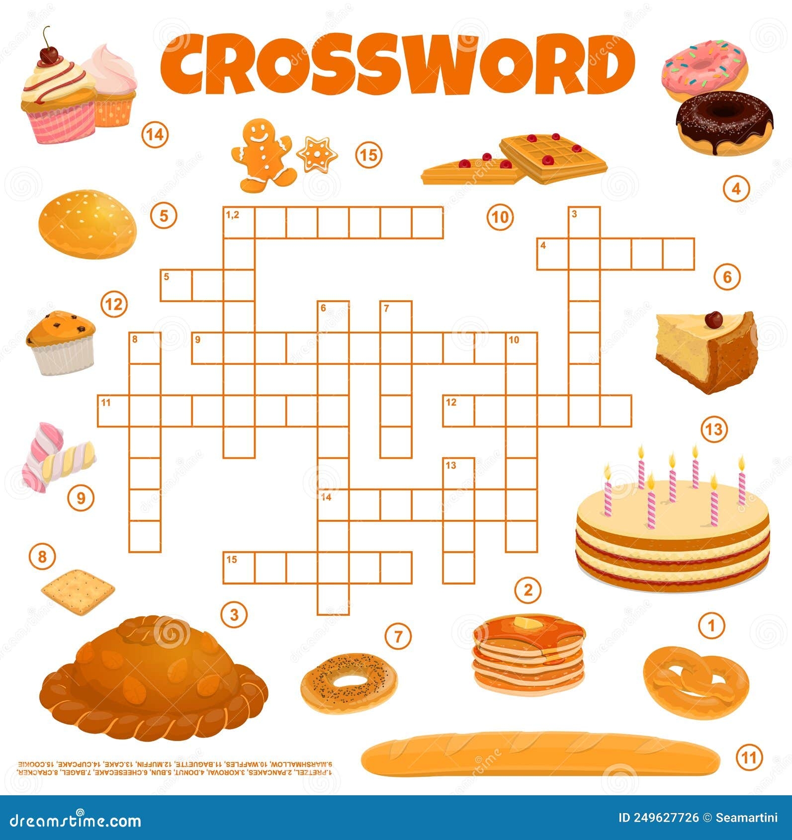 rice flour pastry crossword