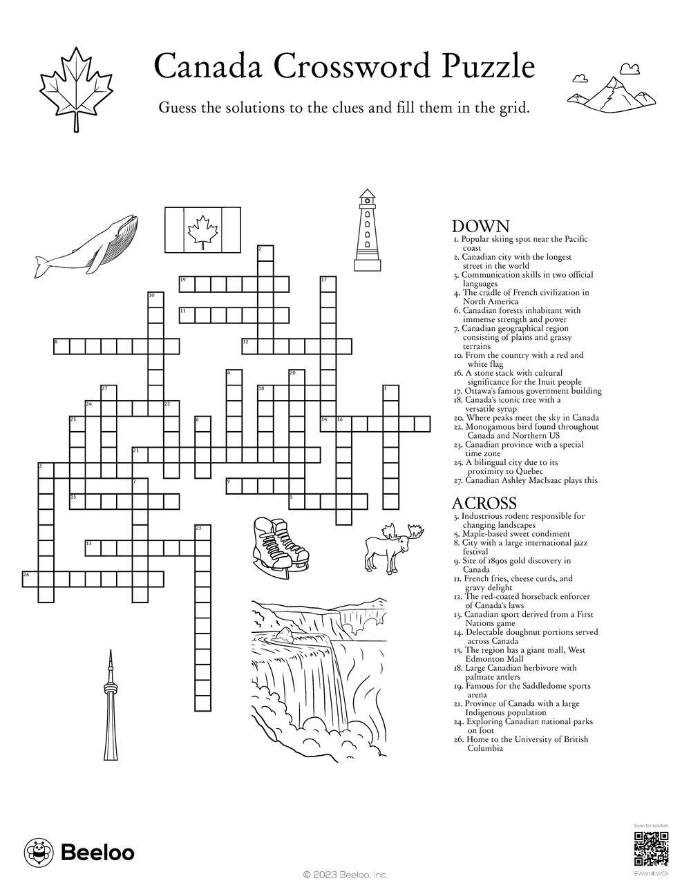 indigenous people of canada crossword