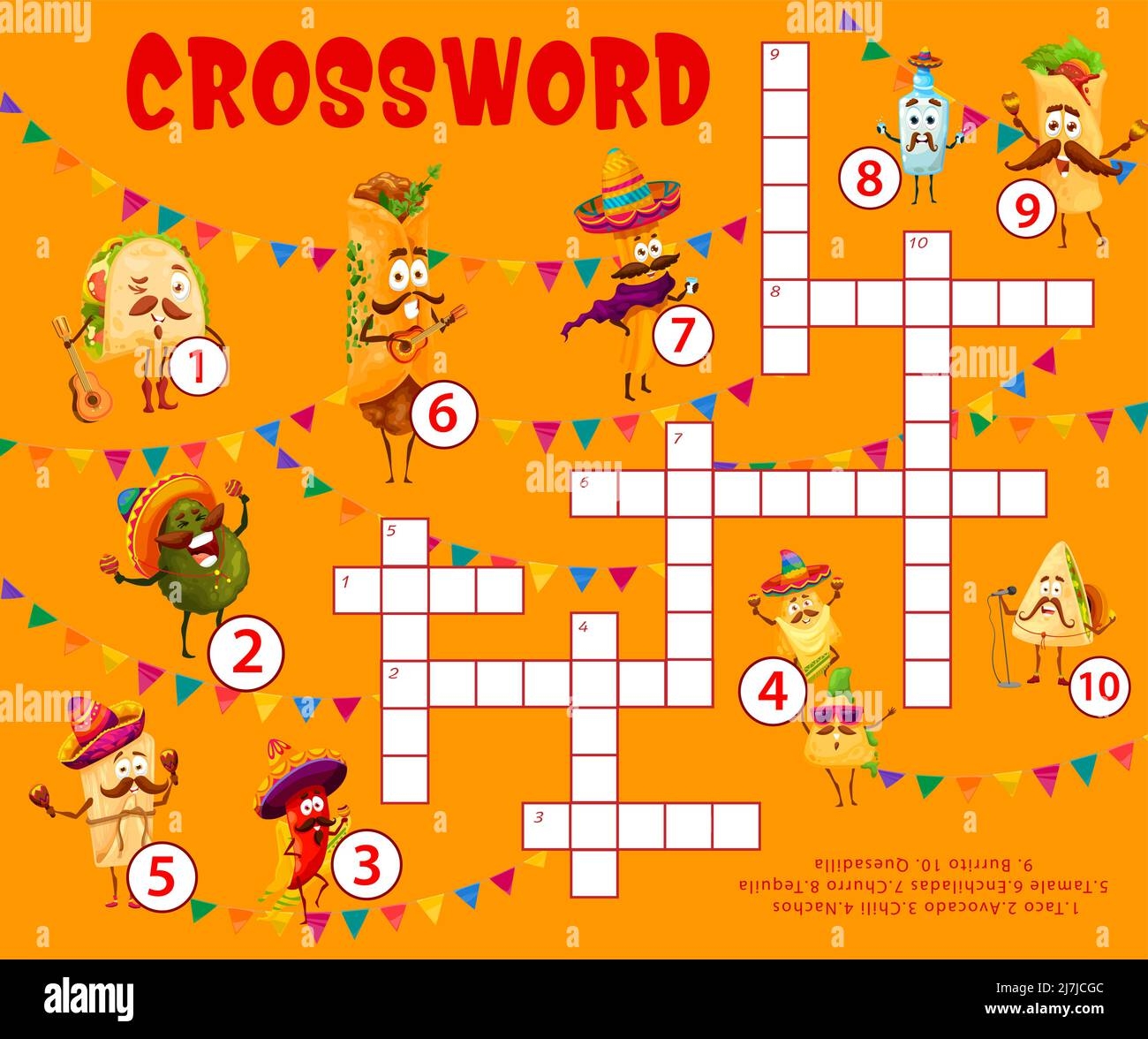 Cartoon Mexican Tex Mex Food Characters Crossword Puzzle Grid Worksheet Find A Word Quiz Game Vector Riddle With Funny Taco Avocado Chili And Enchiladas Churro Tequila Burrito And Quesadilla Stock Vector Image Cartoon Mexican Tex Mex Food Characters Crossword Puzzle Grid Worksheet Find A Word Quiz Game Vector Riddle With Funny Taco Avocado Chili And Enchiladas Churro Tequila Burrito And Quesadilla Stock Vector Image