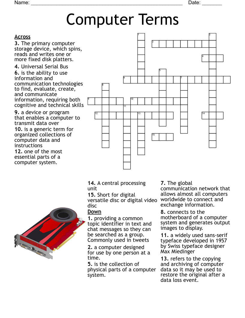 Chapter 3 Storage Crossword WordMint
