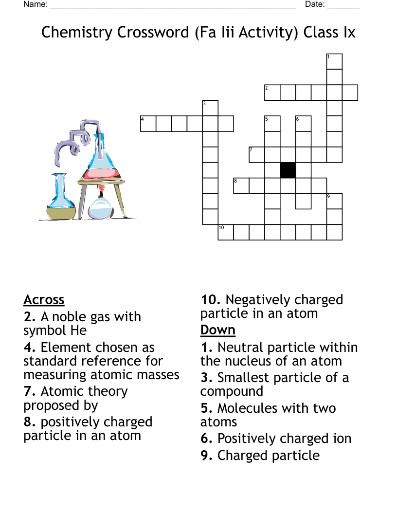 charged particle crossword