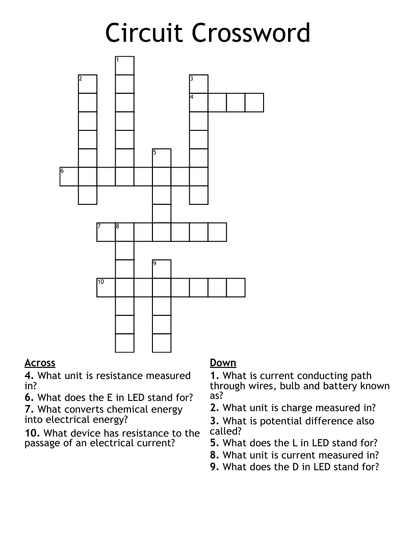 resistance unit crossword