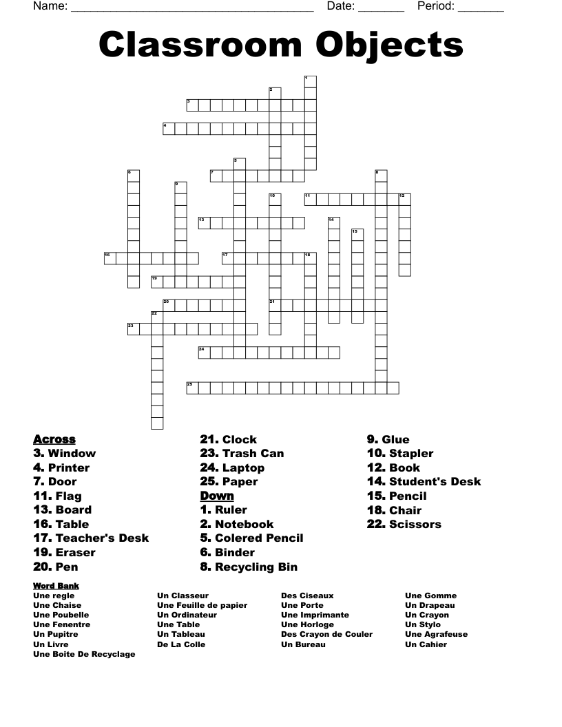 printer supply crossword