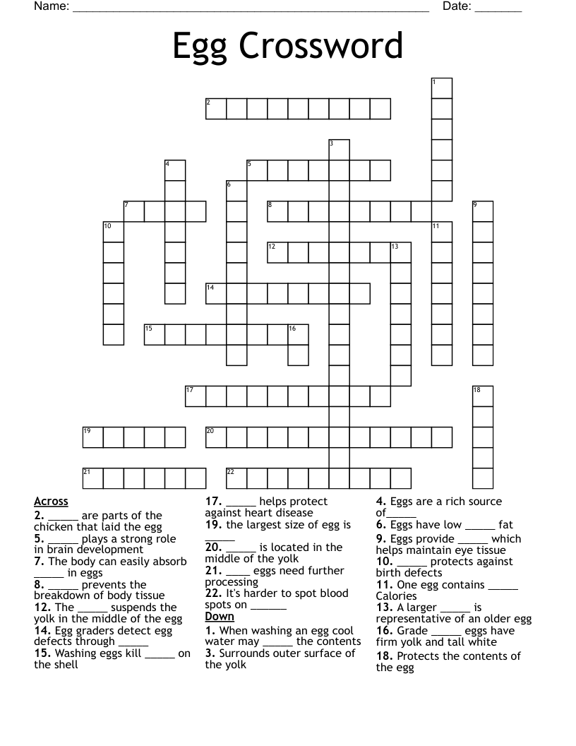 Crossword Clue Egg Shaped