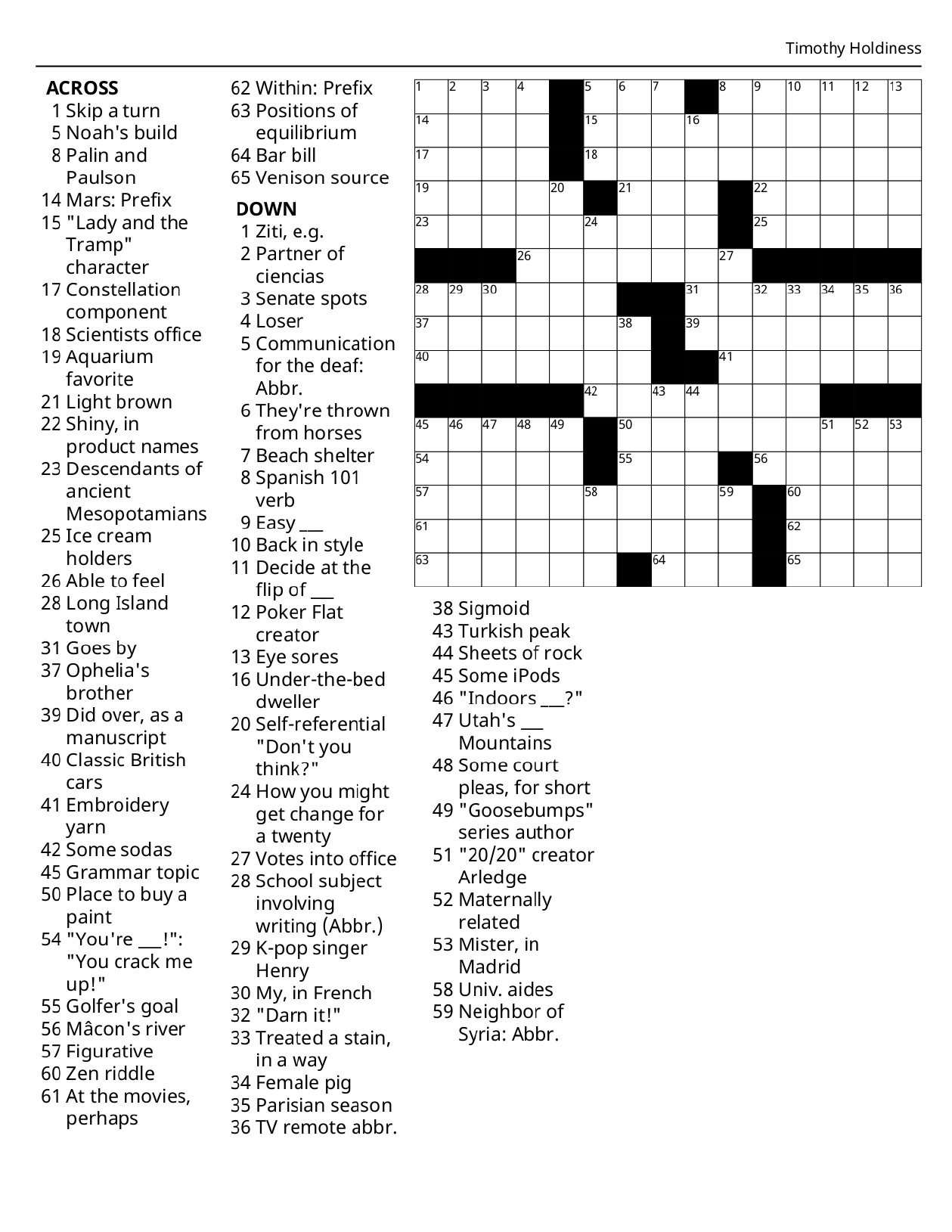 Crossword Puzzles The Bogalusa Daily News