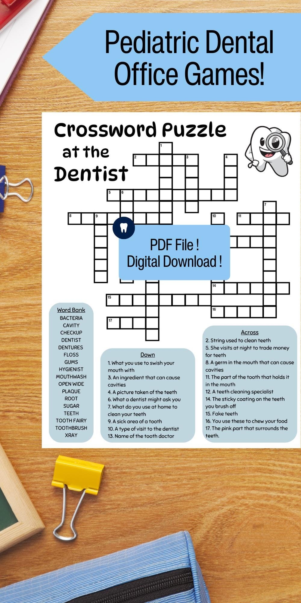 dental filler crossword