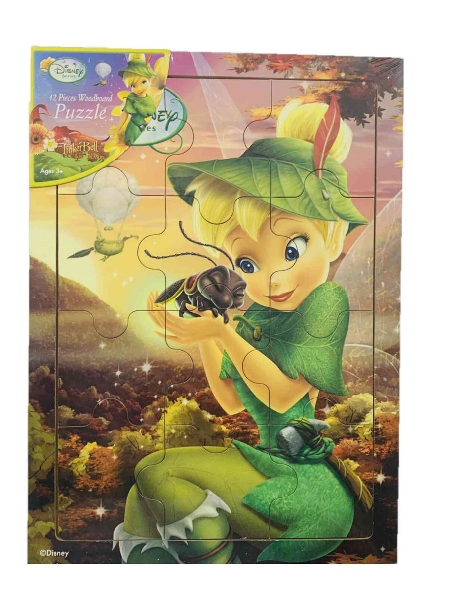 Disney Fairies 12 Piece Wooden Puzzle Tinker Bell With Firefly EBay Disney Fairies 12 Piece Wooden Puzzle Tinker Bell With Firefly EBay