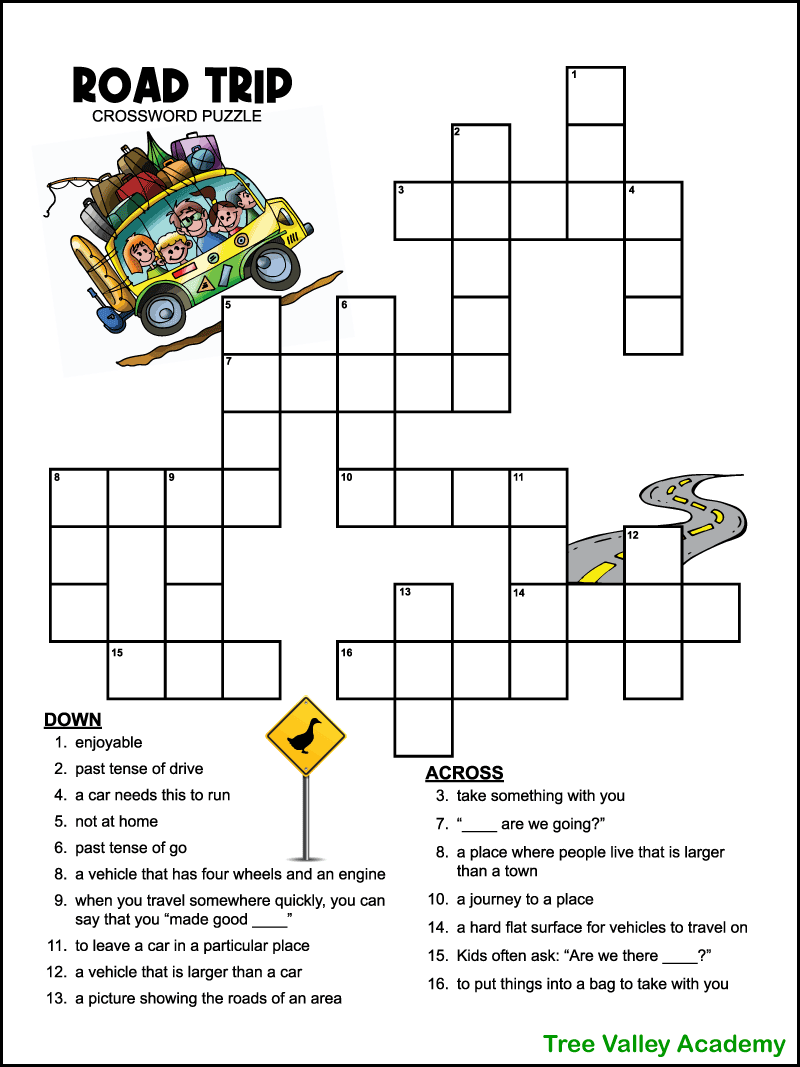easy printable crossword