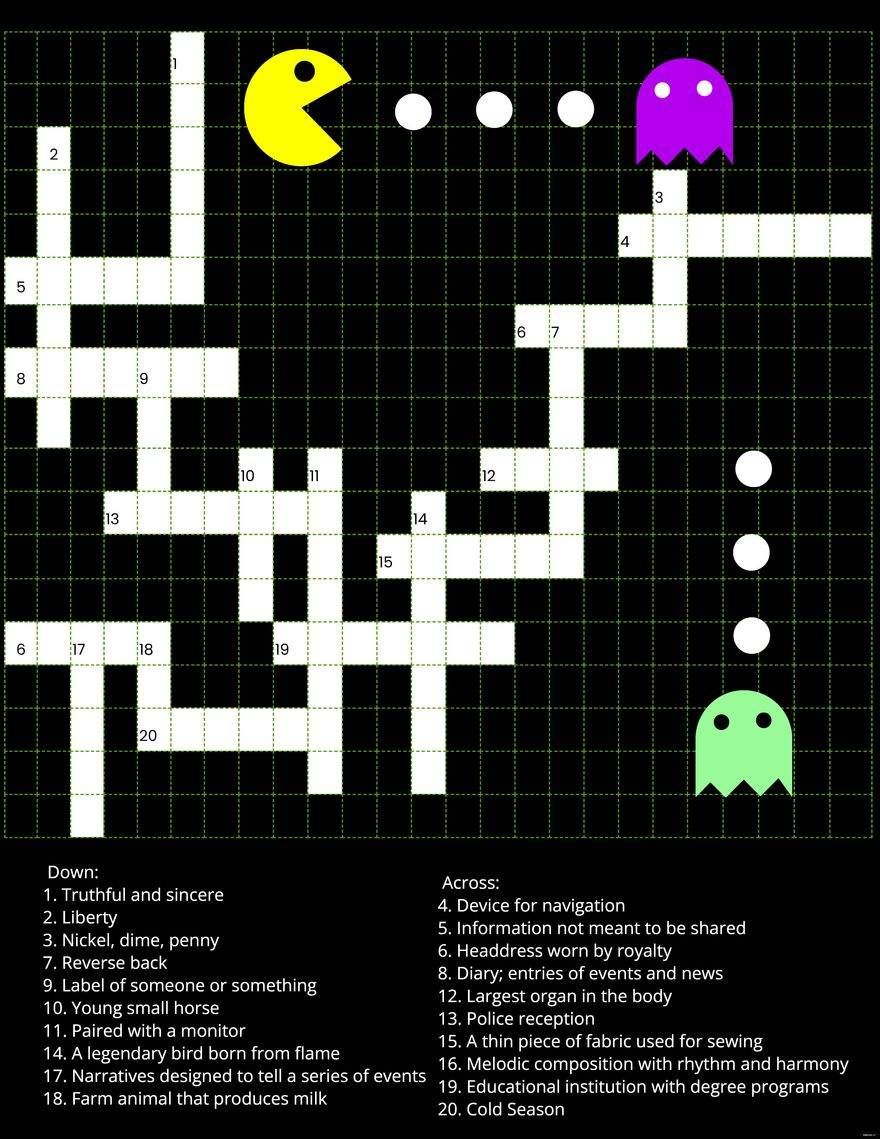Editable Crossword Templates In Word To Download Editable Crossword Templates In Word To Download