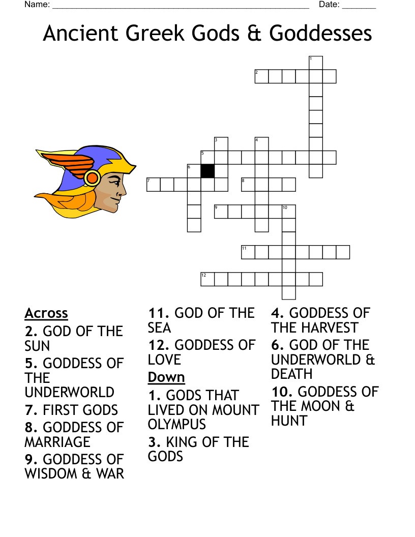 Egyptian Gods And Goddesses Crossword WordMint Egyptian Gods And Goddesses Crossword WordMint