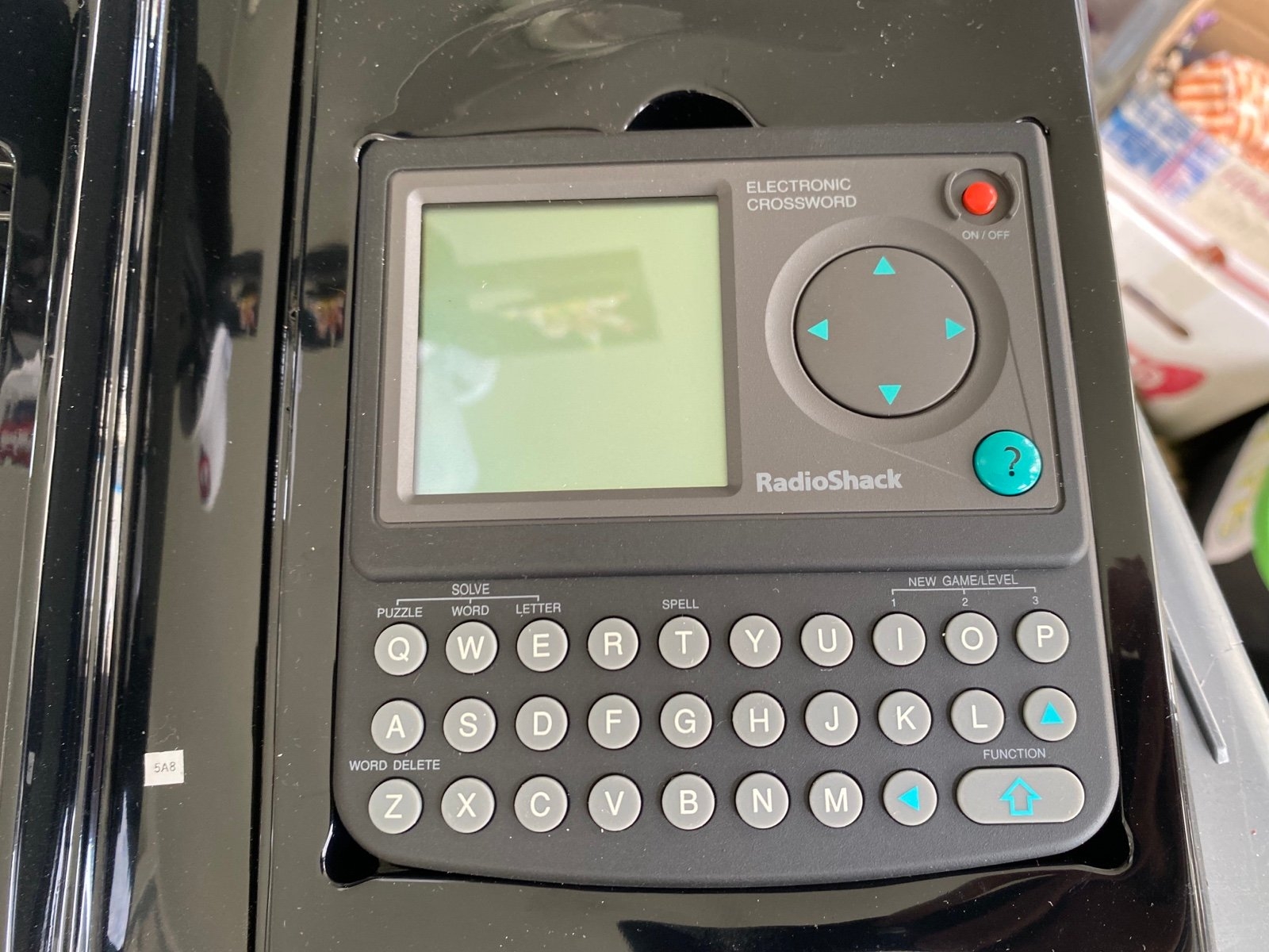 Electronic Crossword Puzzle Handheld Radio Shack Complete 60 2685 Tested