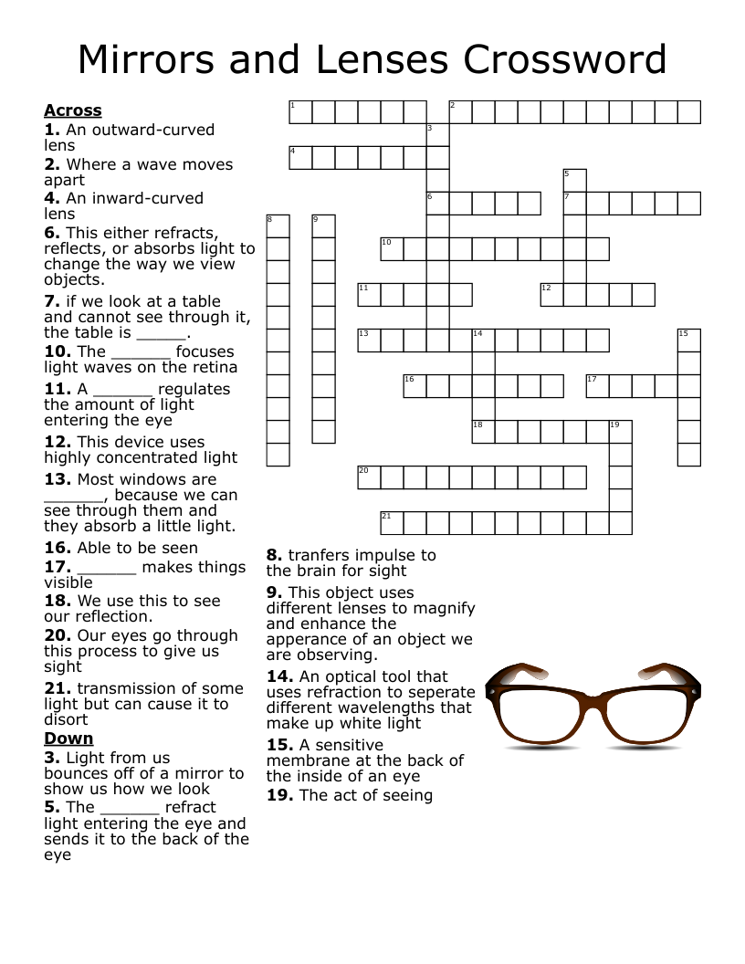 Eye Crossword WordMint Eye Crossword WordMint