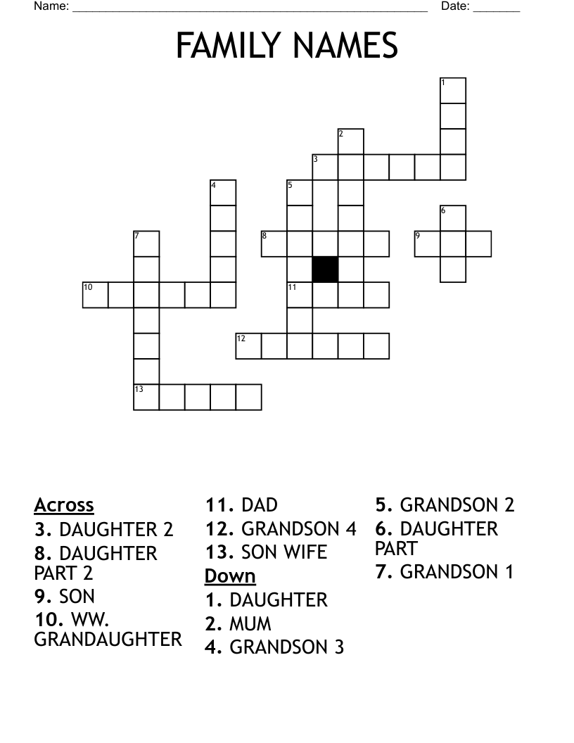 crossword name generator crossword name generator