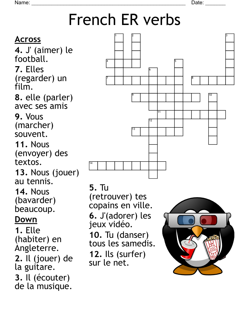 French Crossword WordMint