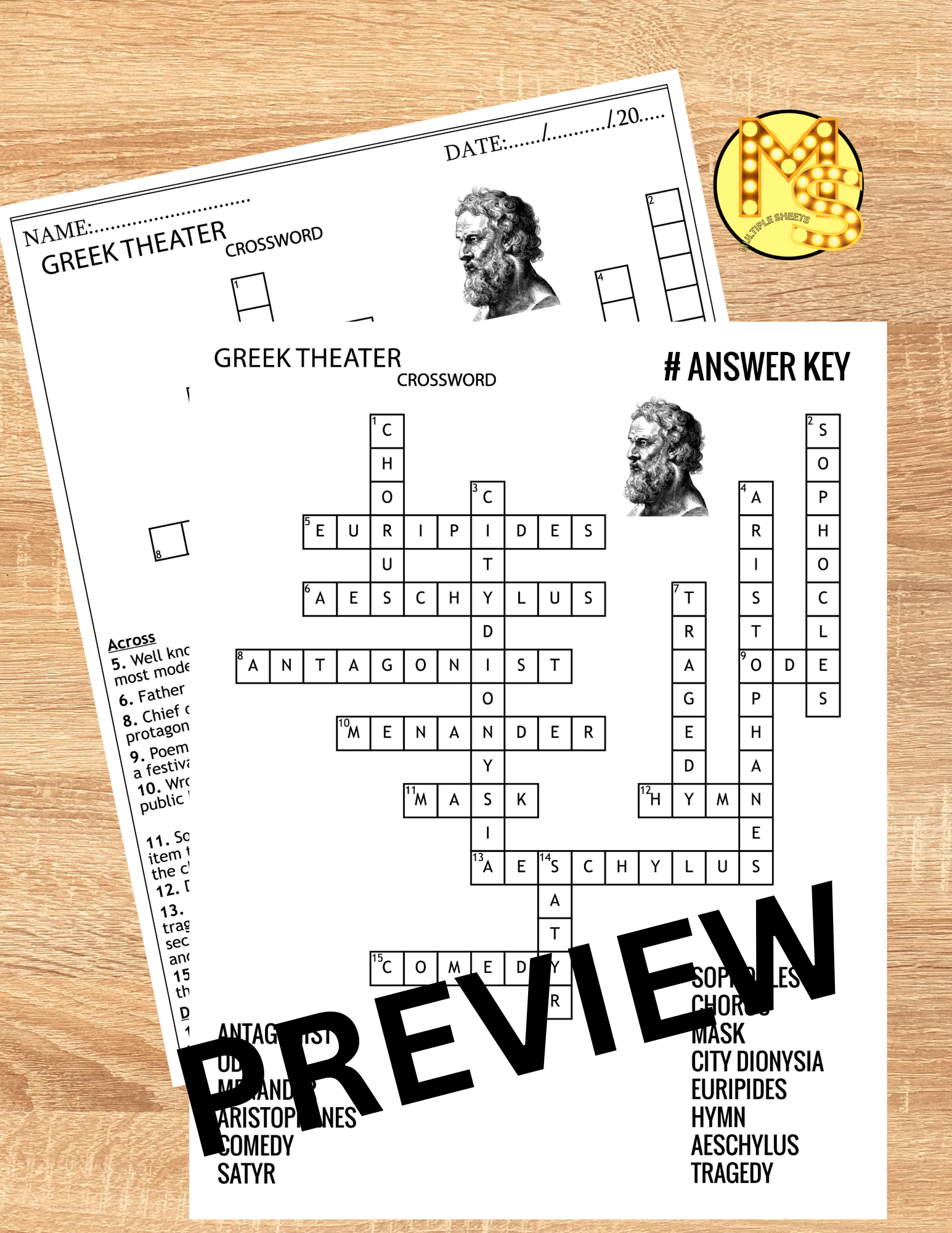 ancient theaters crossword