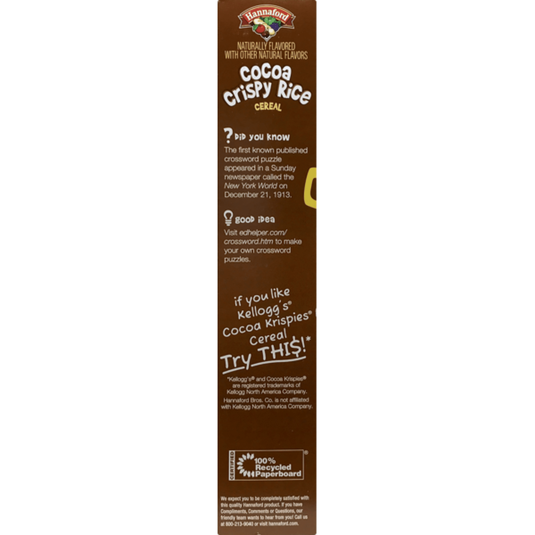 Hannaford Cocoa Crisp Rice Cereal 15 Oz Delivery Or Pickup Near Me Instacart