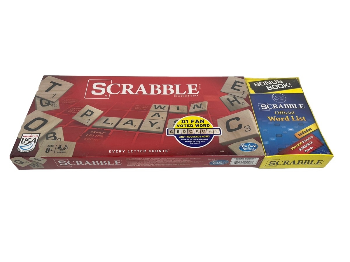 Hasbro Scrabble Game Made In USA Sealed New W Official Word List Book NOS 2013 EBay