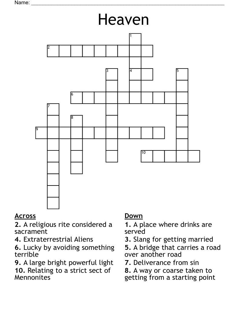 Heaven Crossword Clue 8 Letters Master Crossword Heaven Crossword Clue 8 Letters Master Crossword
