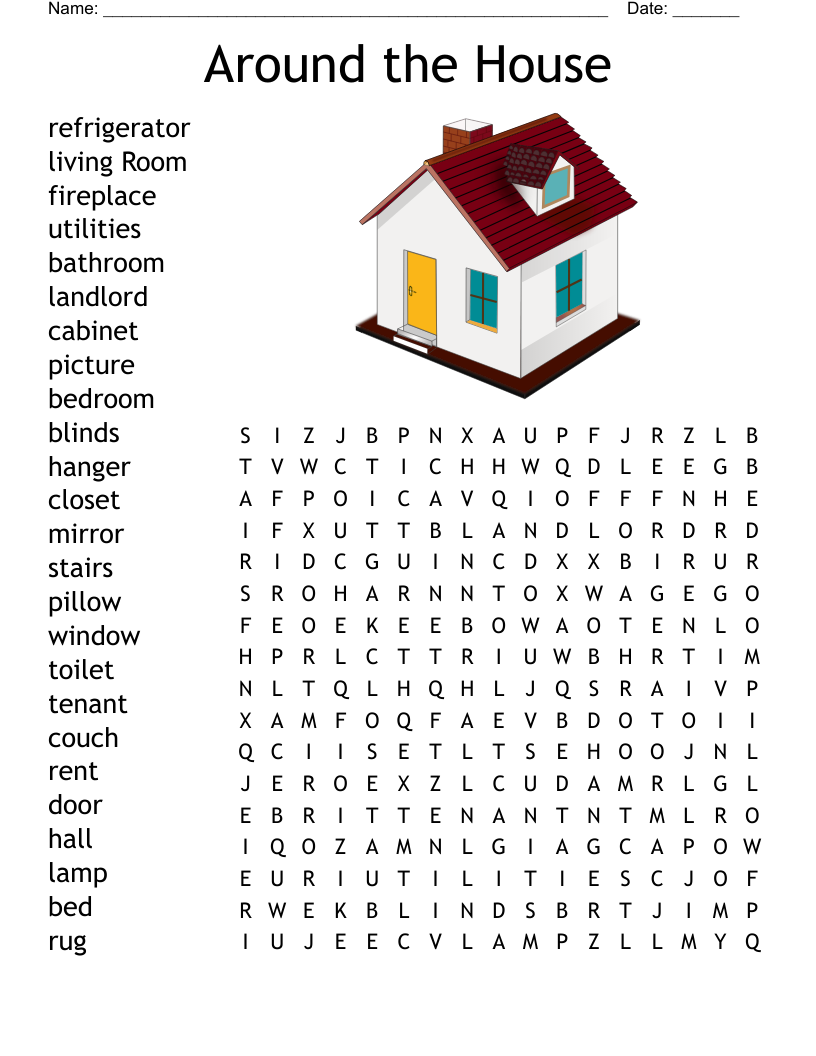 House Terms Crossword WordMint House Terms Crossword WordMint