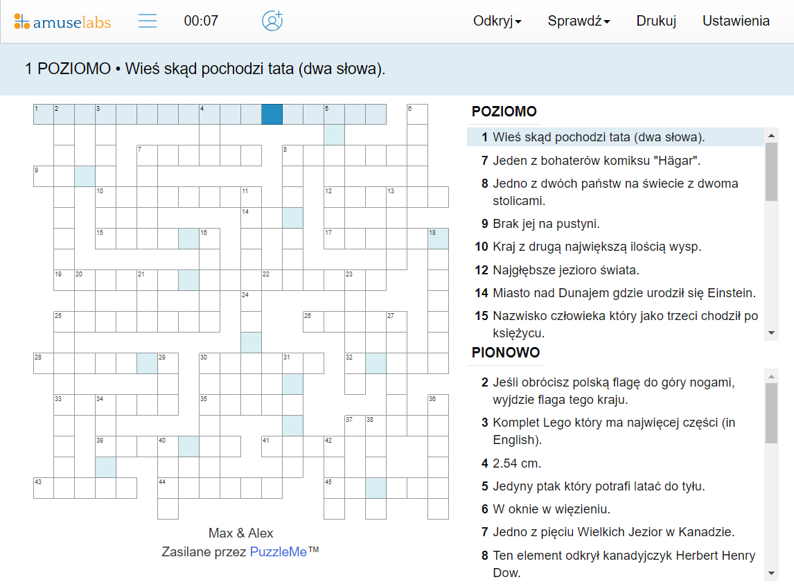 How To Create Polish Crossword Puzzles Amuse Labs Creators Of PuzzleMe How To Create Polish Crossword Puzzles Amuse Labs Creators Of PuzzleMe