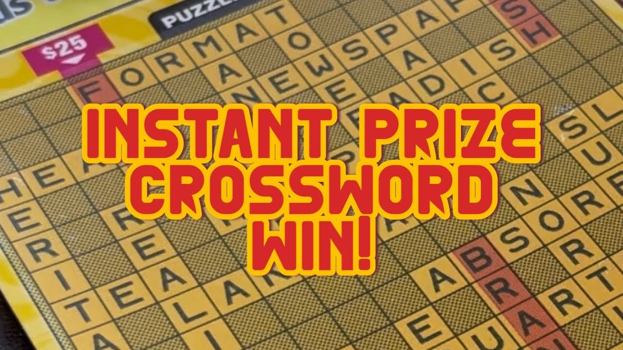 Instant Prize Crossword Win california lottery scratchers crossword Win shortvideo YouTube