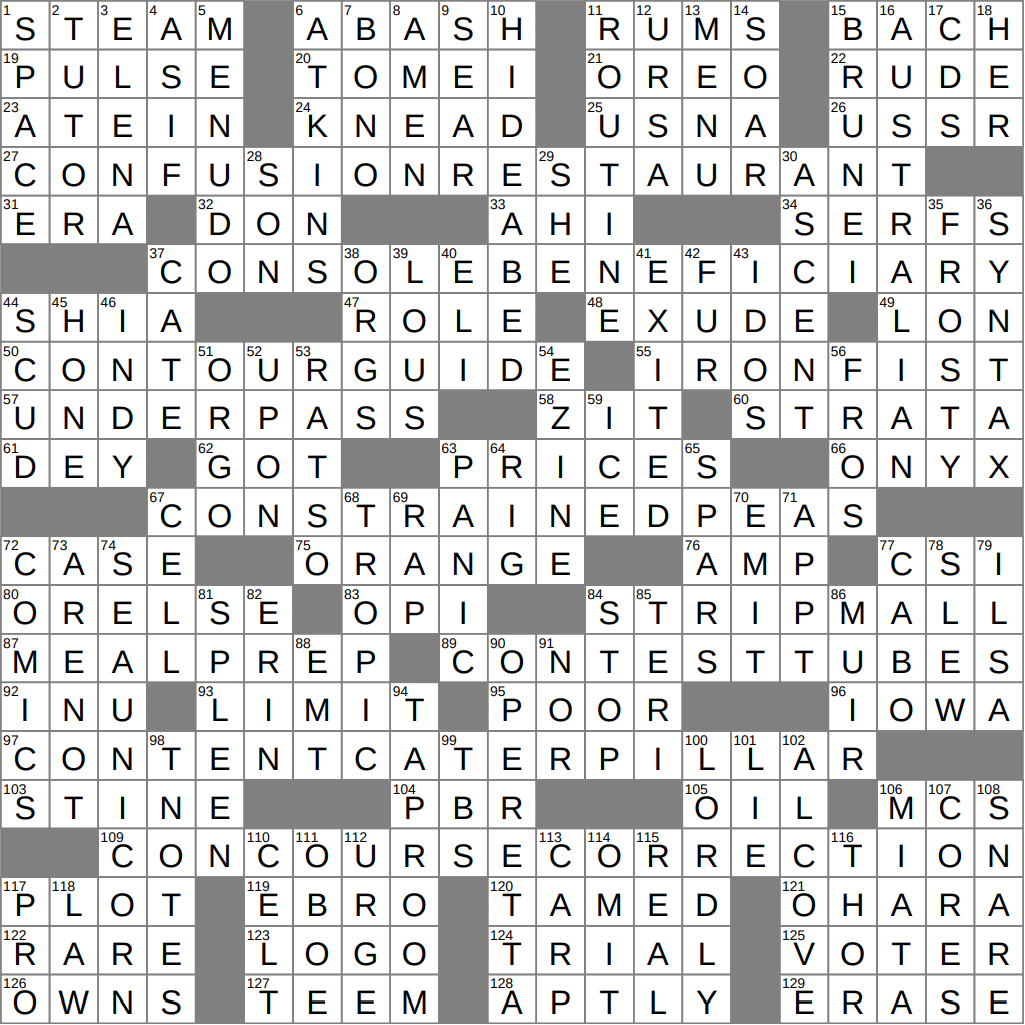 LA Times Crossword 4 Jan 26 Sunday LAXCrossword