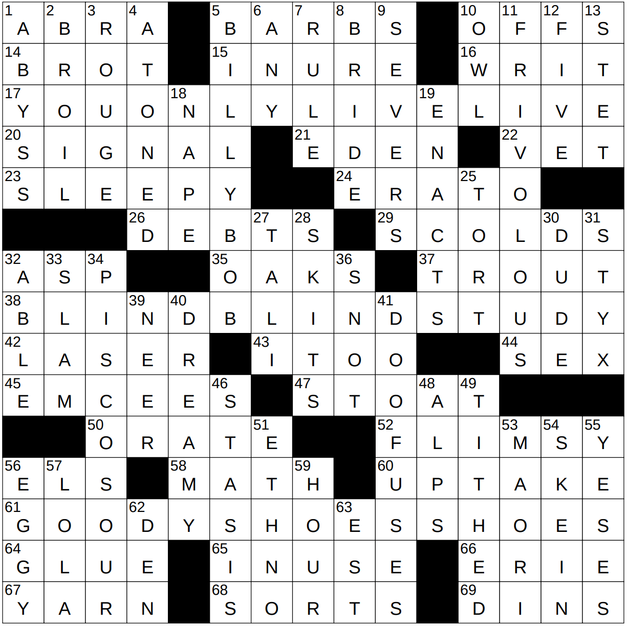 langston hughes poem crossword