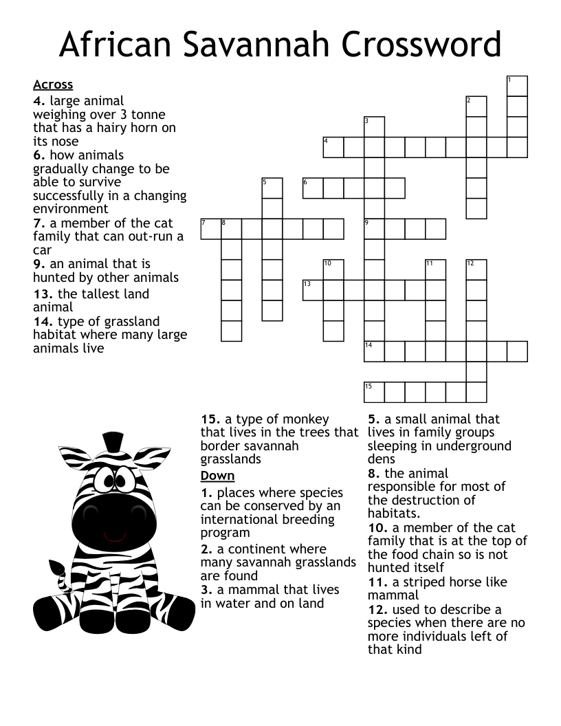 Lemurs And Small Monkeys Crossword WordMint