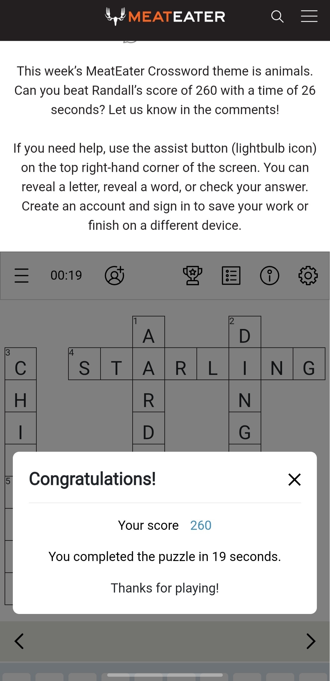 Mini Animals Vol 8 MeatEater Crossword