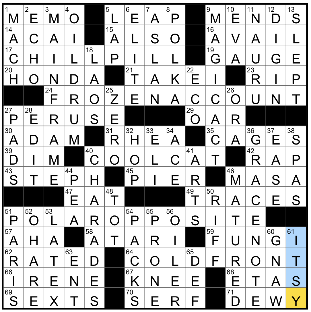 Monday December 1 2025 Diary Of A Crossword Fiend Monday December 1 2025 Diary Of A Crossword Fiend