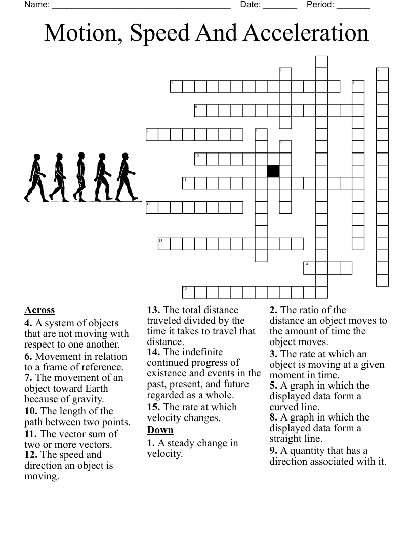 not moving crossword