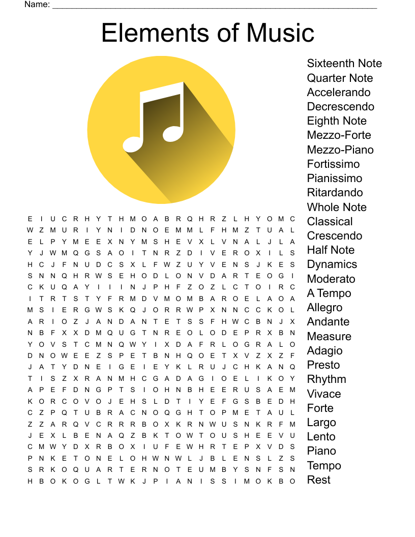 MUSIC NOTE CROSSWORD WordMint MUSIC NOTE CROSSWORD WordMint