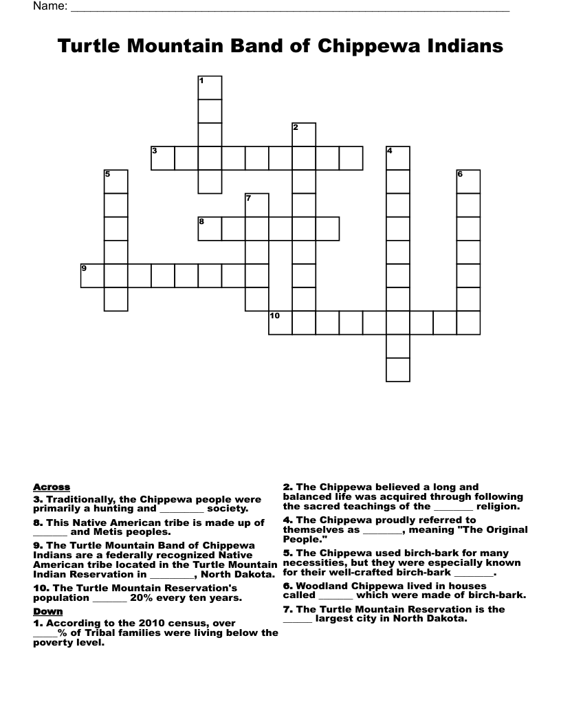 Native American Word Search WordMint