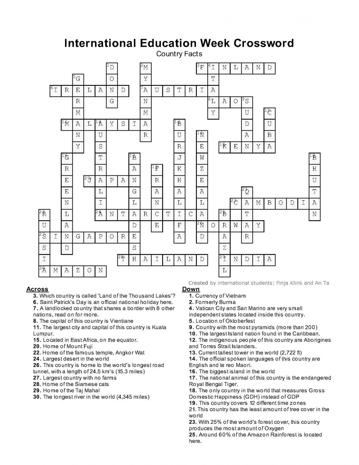 put on crossword