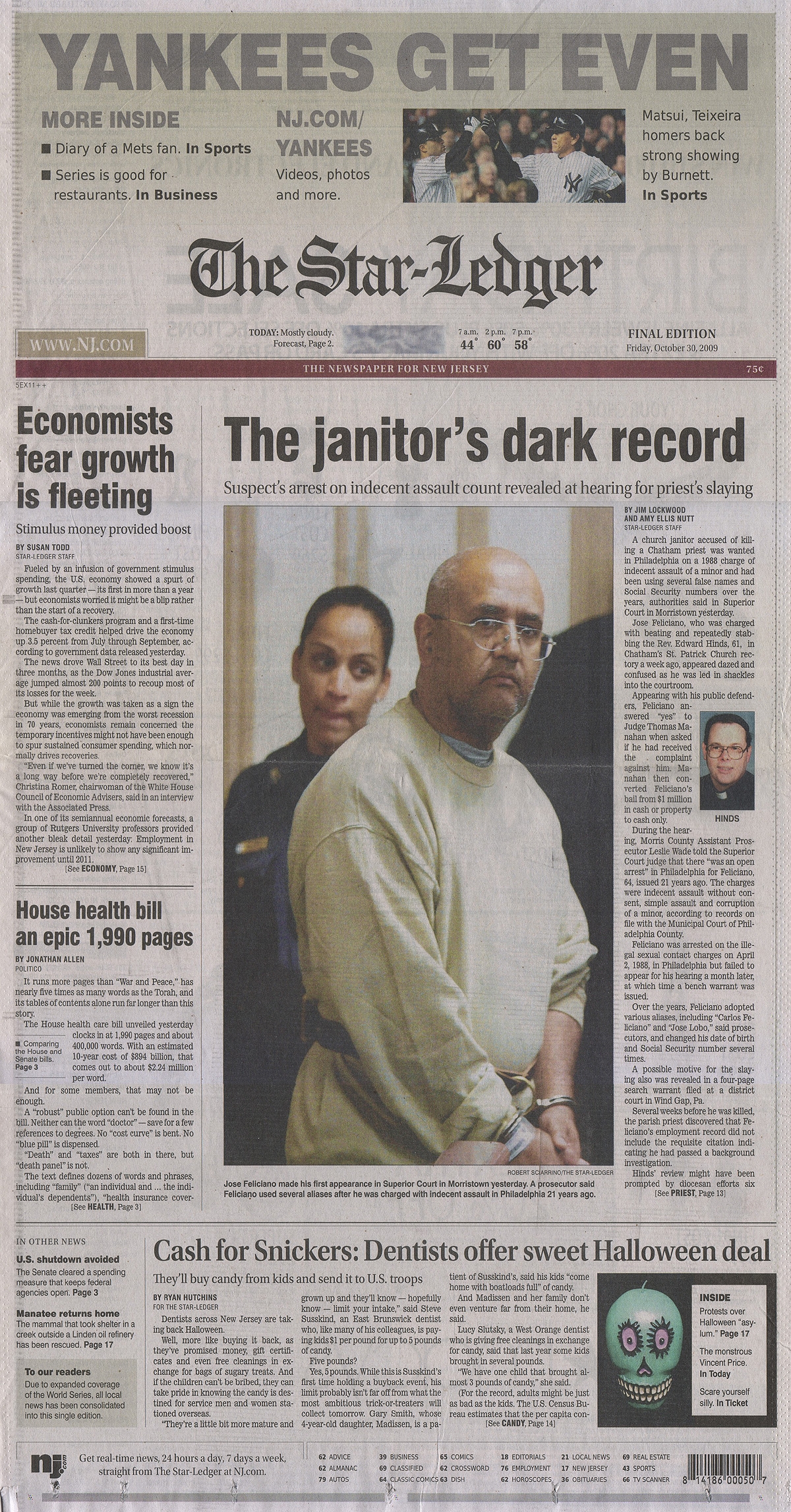 New Jersey Star Ledger October 30 2009 Zack Hample