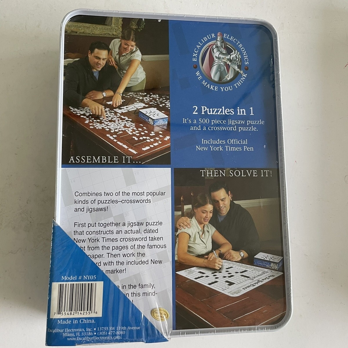 New York Times Crossword Puzzle Two Puzzles In One Assemble Then Solve W Tin EBay New York Times Crossword Puzzle Two Puzzles In One Assemble Then Solve W Tin EBay