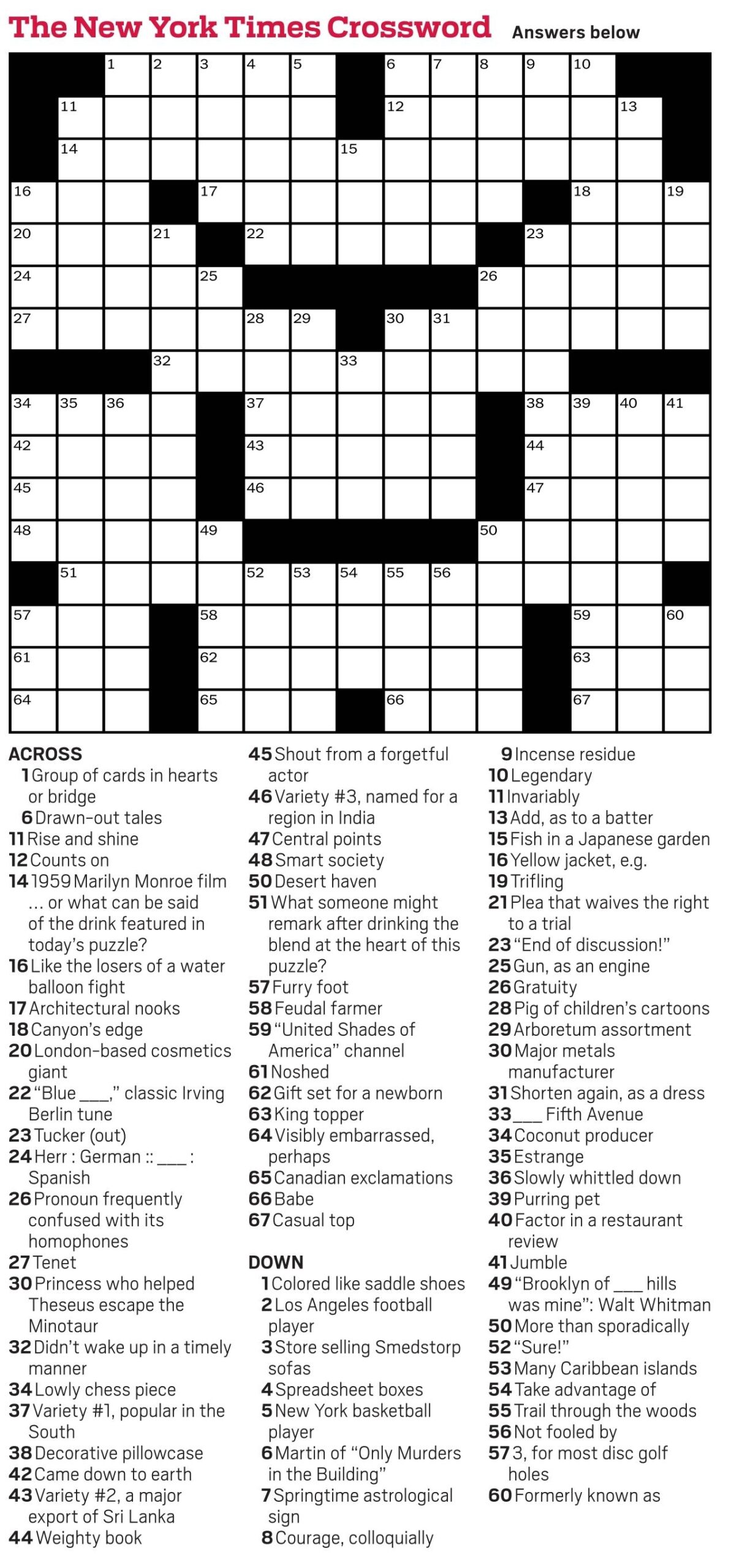 fighting fish crossword