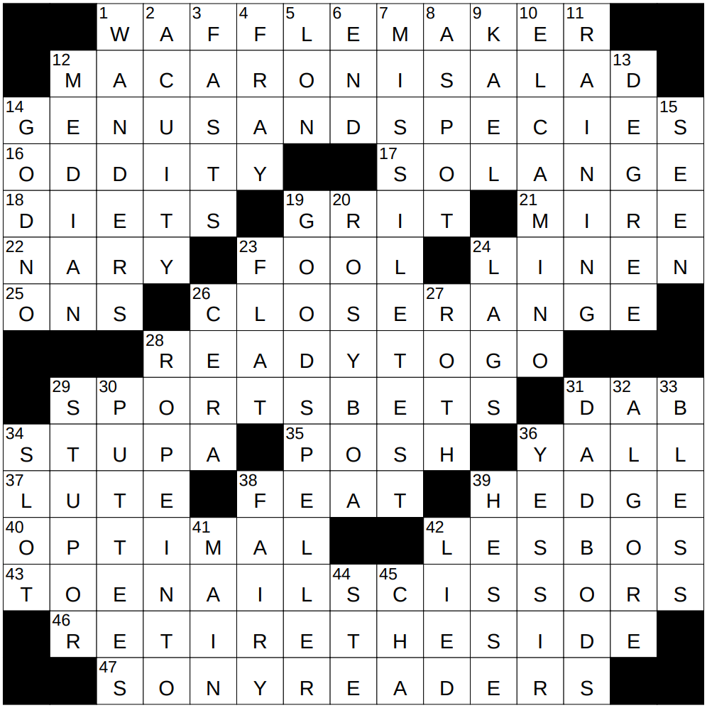 NYXCrossword Page 2 Of 6220 Answers To The New York Times Crossword