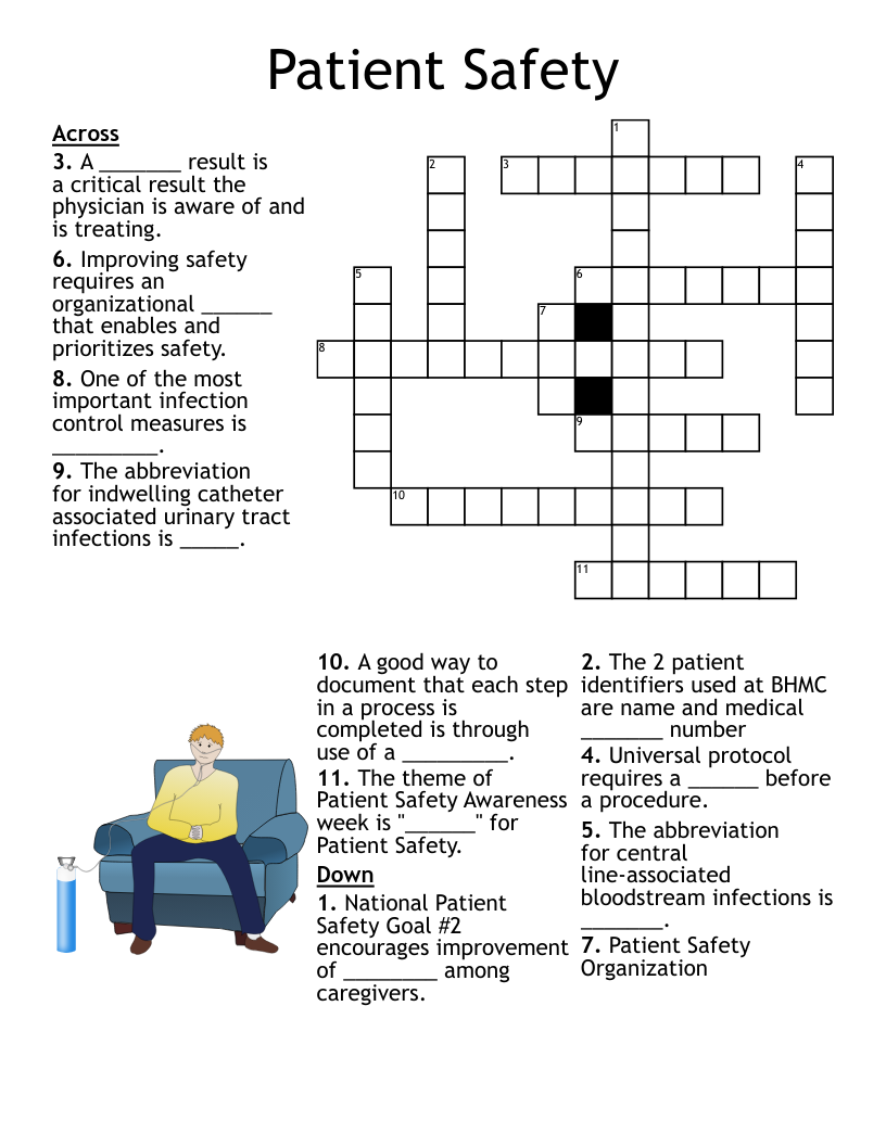 Patient Safety Crossword WordMint Patient Safety Crossword WordMint