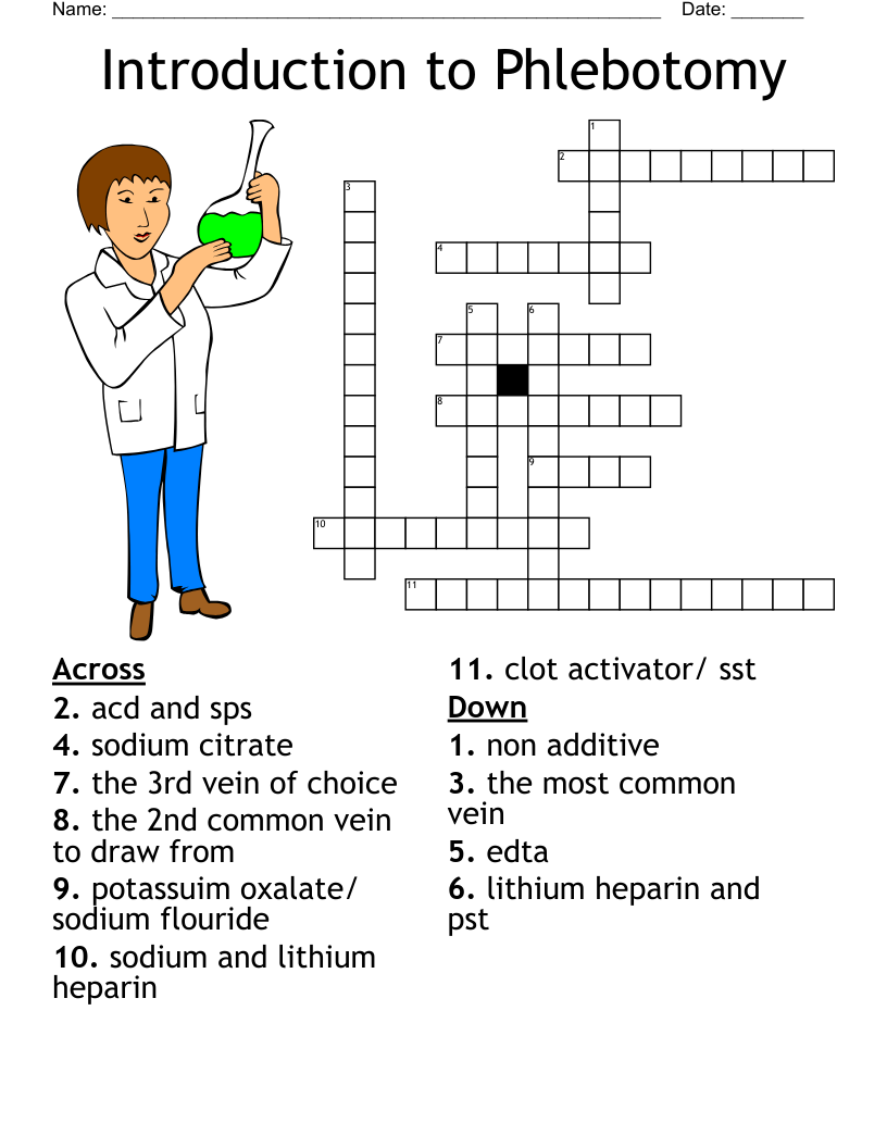 phlebotomy unit 1 crossword phlebotomy unit 1 crossword